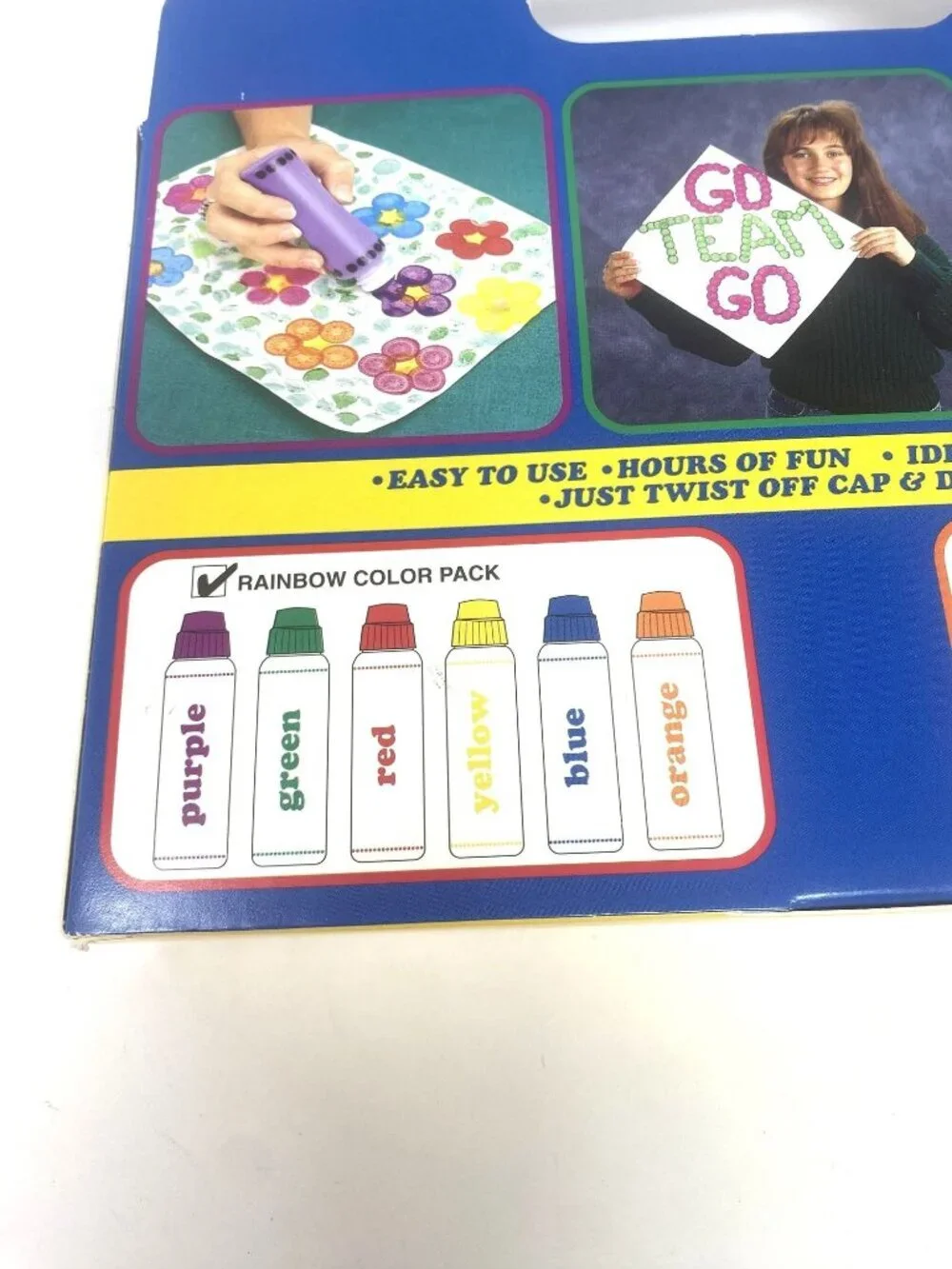 Do A Dot Art! Markers 6 Pack Rainbow Washable Paint Markers Sponge Applicator